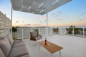 2 bd sea view sun terrace apartment 500 meters walk to the beach